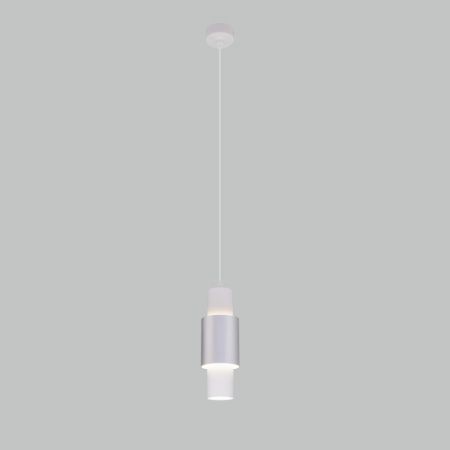 Подвесной светильник Eurosvet 50204/1 LED белый/матовое серебро
