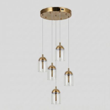 Каскадная люстра Eurosvet 201056 LED латунь
