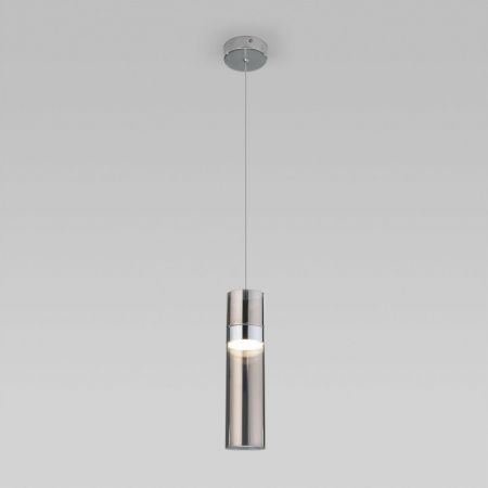 Подвесной светильник Eurosvet 50244/1 LED хром/дымчатый