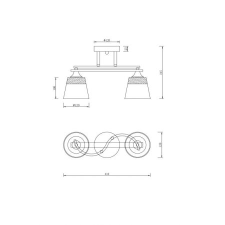 Люстра на штанге Freya FR5156PL-02WG