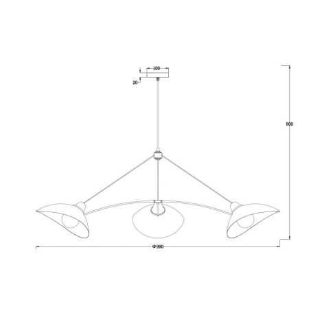 Люстра на штанге Freya FR5322CL-03B