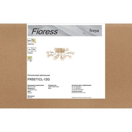 Накладная люстра Freya FR5571CL-12G