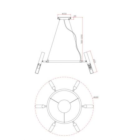 Подвесная люстра Freya FR6109PL-06CH