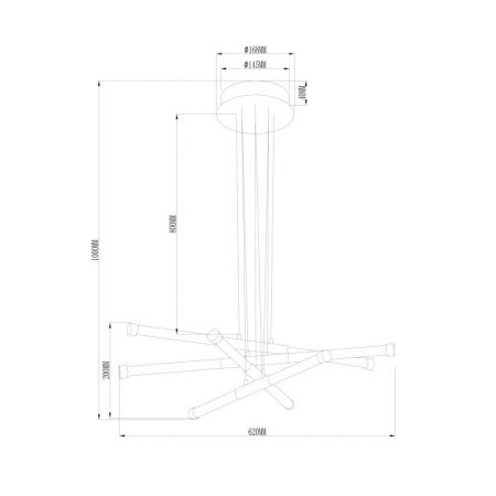 Подвесная люстра Freya FR6098PL-L64BZ