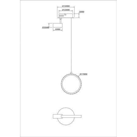 Подвесной светильник Freya FR6082PL-L10B