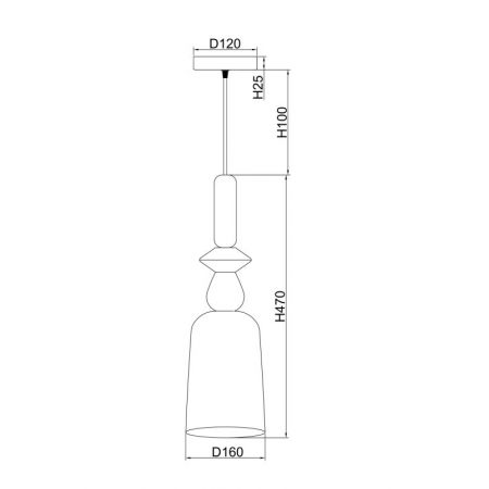 Подвесной светильник Freya FR5148PL-01CG