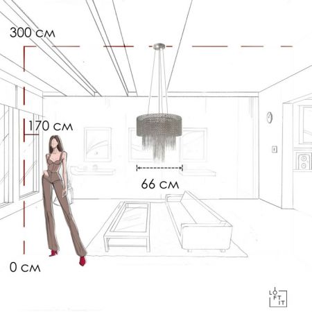 Подвесная люстра LOFT IT 10406/660