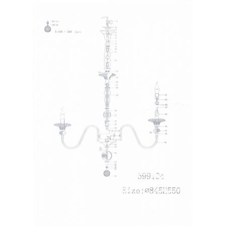 Подвесная люстра Lightstar 699104