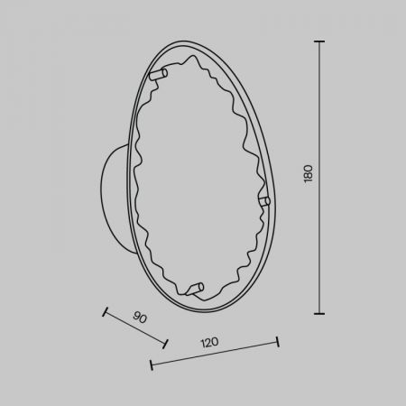 Бра MODELUX MS.2311.01 GD
