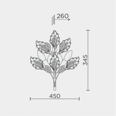 Бра MODELUX ML.6869.450 GD