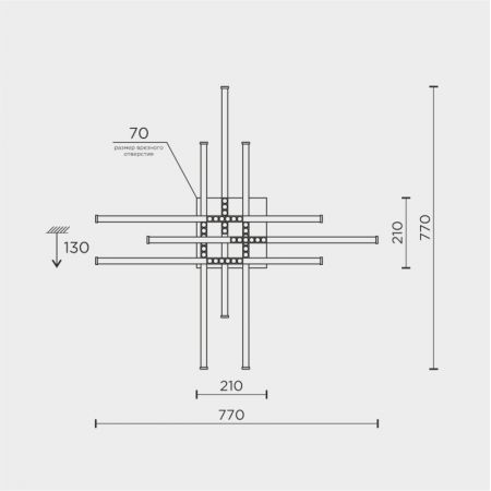 Накладной светильник MODELUX MDL.9376.700CL WH