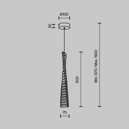 Подвесной светильник MODELUX MS.88910.1 CR