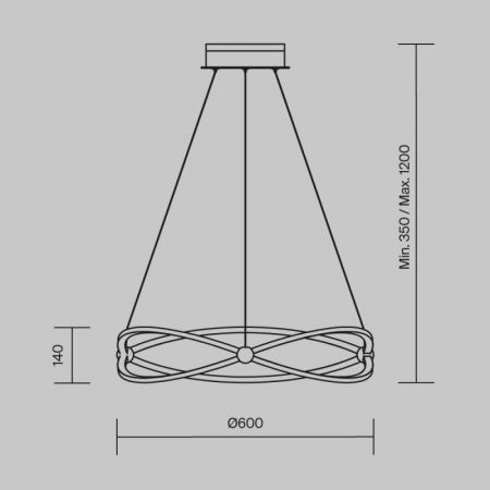 Подвесная люстра Maytoni MOD062PL-L45CH3K