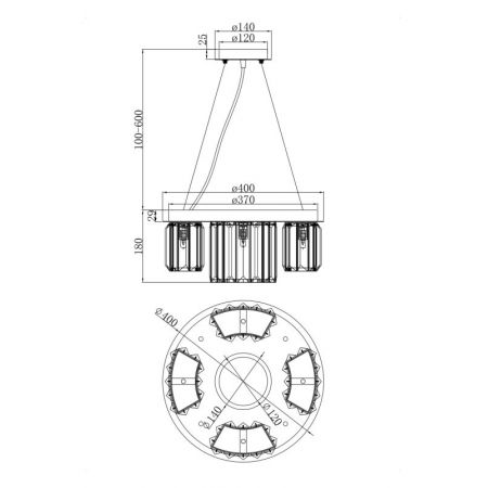 Подвесная люстра Maytoni MOD083PL-04CH