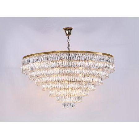 Каскадная люстра Newport 10129+37/C gold