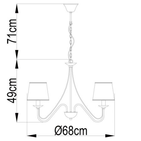 Подвесная люстра ARTE Lamp A1150LM-5CC