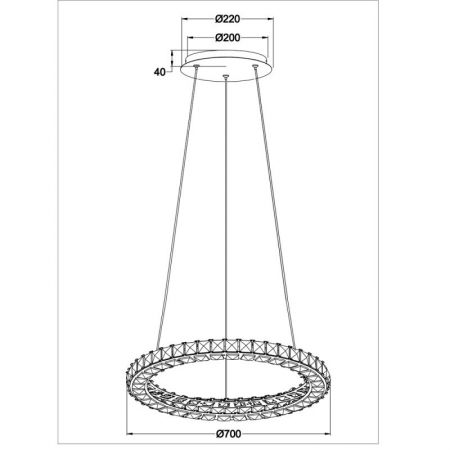 Подвесная люстра ARTE Lamp A6717SP-1CC