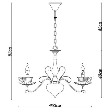 Подвесная люстра ARTE Lamp A1704LM-5CC