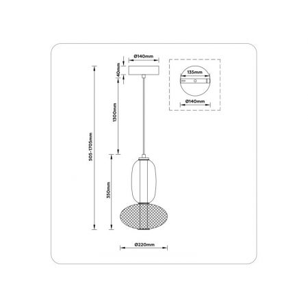Подвесной светильник Ambrella Light LH11007