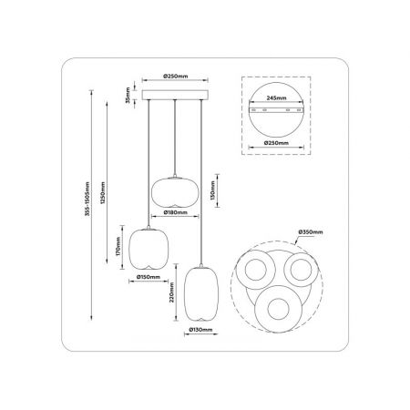 Подвесной светильник Ambrella Light LH11099