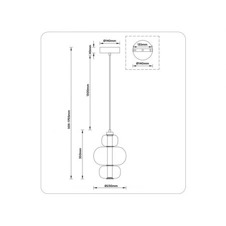 Подвесной светильник Ambrella Light LH11057
