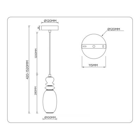 Подвесной светильник Ambrella Light LH53141