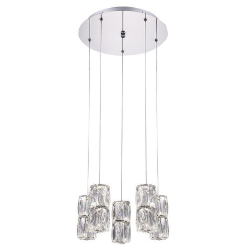 Подвесная светодиодная люстра Kink Light Аква-Кристалл 08620-5A