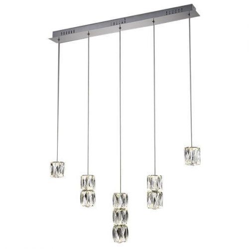Подвесной светодиодный светильник Kink Light Аква-Кристалл 08620-5AS