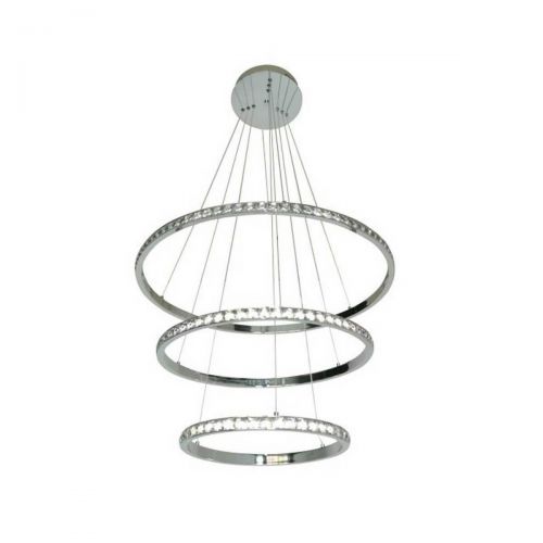 08633 Подвес Тор-Кристалл хром d65+50+35 h100 Led 76W(4000K)