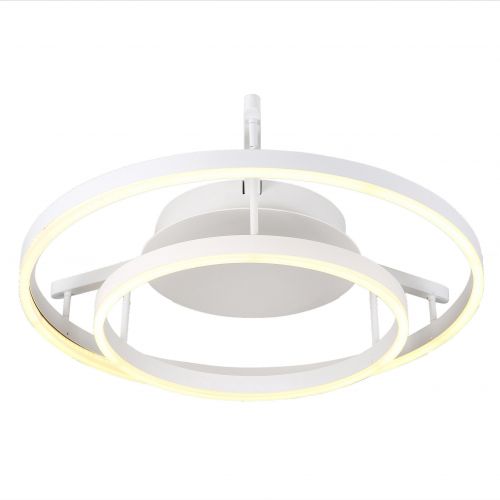 08222,01(3000-6000K) Светильник Тор белый d60+40 h15 Led 60W (3000-6000K) диммируемый с пультом ДУ
