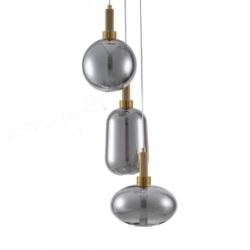07570-3A,16 Подвес Касла дымчатый d35 h120 Led 3*5W (4000K)