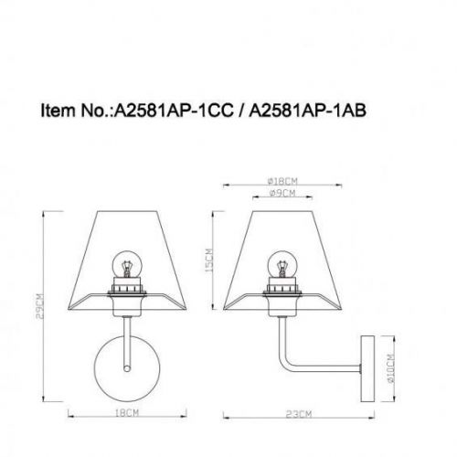 Бра A2581AP-1AB