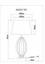 Настольная лампа A5131LT-1CC