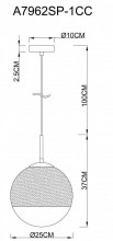 Подвесной светильник A7962SP-1CC