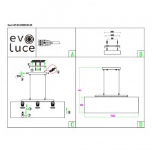 Подвесная люстра Evoluce SLE300533-03
