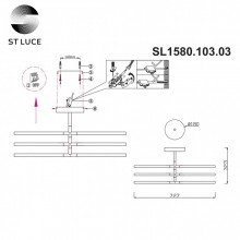 Люстра на штанге ST-Luce SL1580.103.03
