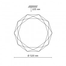 Накладной светильник Sonex 2012/EL