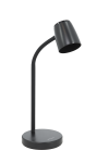 МТ2005 (черный. Настольный светильник на основании 12Вт. GU10.Высота гибкой стойки 41 см.(лампа в ко