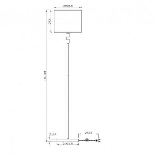 Торшер ARTE Lamp A5896PN-1CC