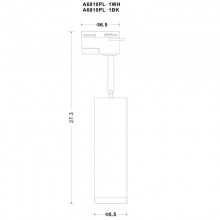 Трековый светодиодный светильник A6810PL-1WH