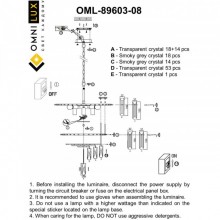 Подвесная люстра Omnilux OML-89603-08