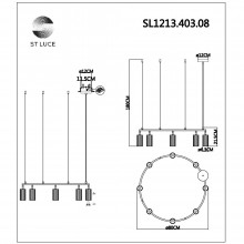 Подвесная люстра ST-Luce SL1213.403.08