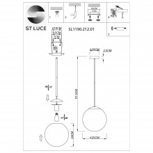 Подвесной светильник ST-Luce SL1190.212.01