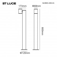 Садово-парковый светильник ST-Luce SL9003.405.01