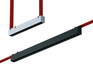 ST455.436.12 Св-к трек. Черный LED 1*12W 3000K 1 050Lm Ra90 24/40 IP20 L323xW40xH45 48V