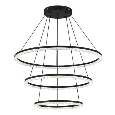 SL1018.403.03 Светильник подвесной ST-Luce черный/прозрачный LED 3*130W 4000K