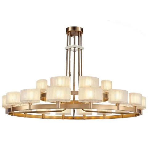 Люстра на штанге Newport 4338+16/C new gold