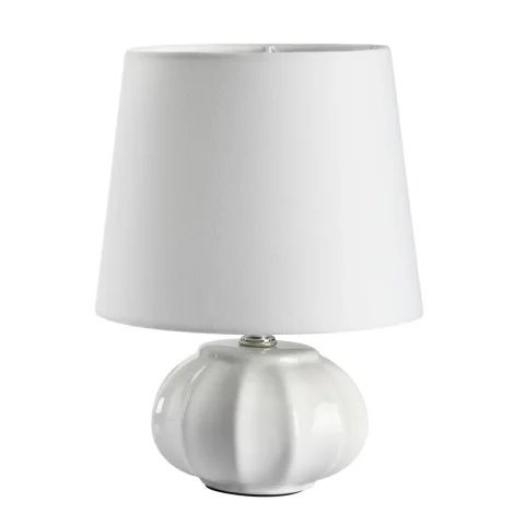 8145/1T MODERNI LN25 белый, керамика/текстиль Настольная лампа Е27 1*60W 220V HAMA