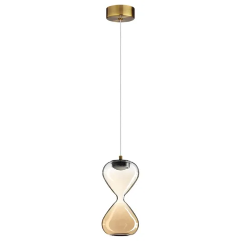 ODEON LIGHT 5093/4L PENDANT ODL25 415 античн.бронза/прозрачн./янтарный градиент/металл/стекло Подвес