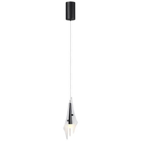 ODEON LIGHT 5442/6LA L-VISION ODL_EX26 черный/бел.матовый/металл/стекло/акрил Подвес LED 6W 3000K 63